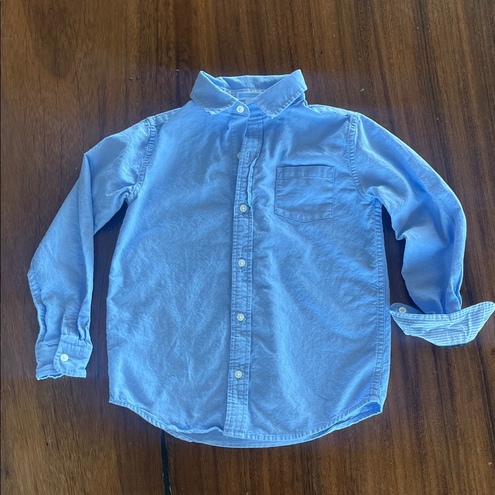 Janie and Jack Light Blue Button Down Shirt